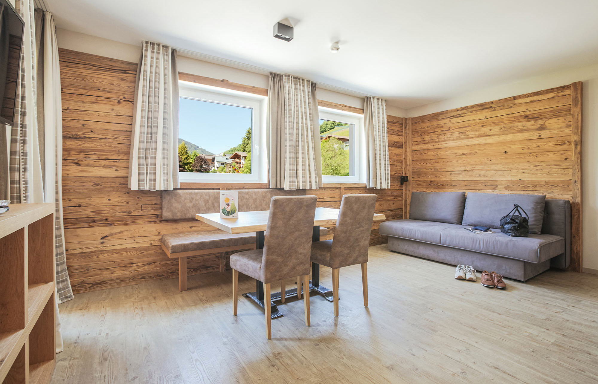 Alpin B Appartement Wohnraum Rosentalerhof Saalbach Hinterglemm