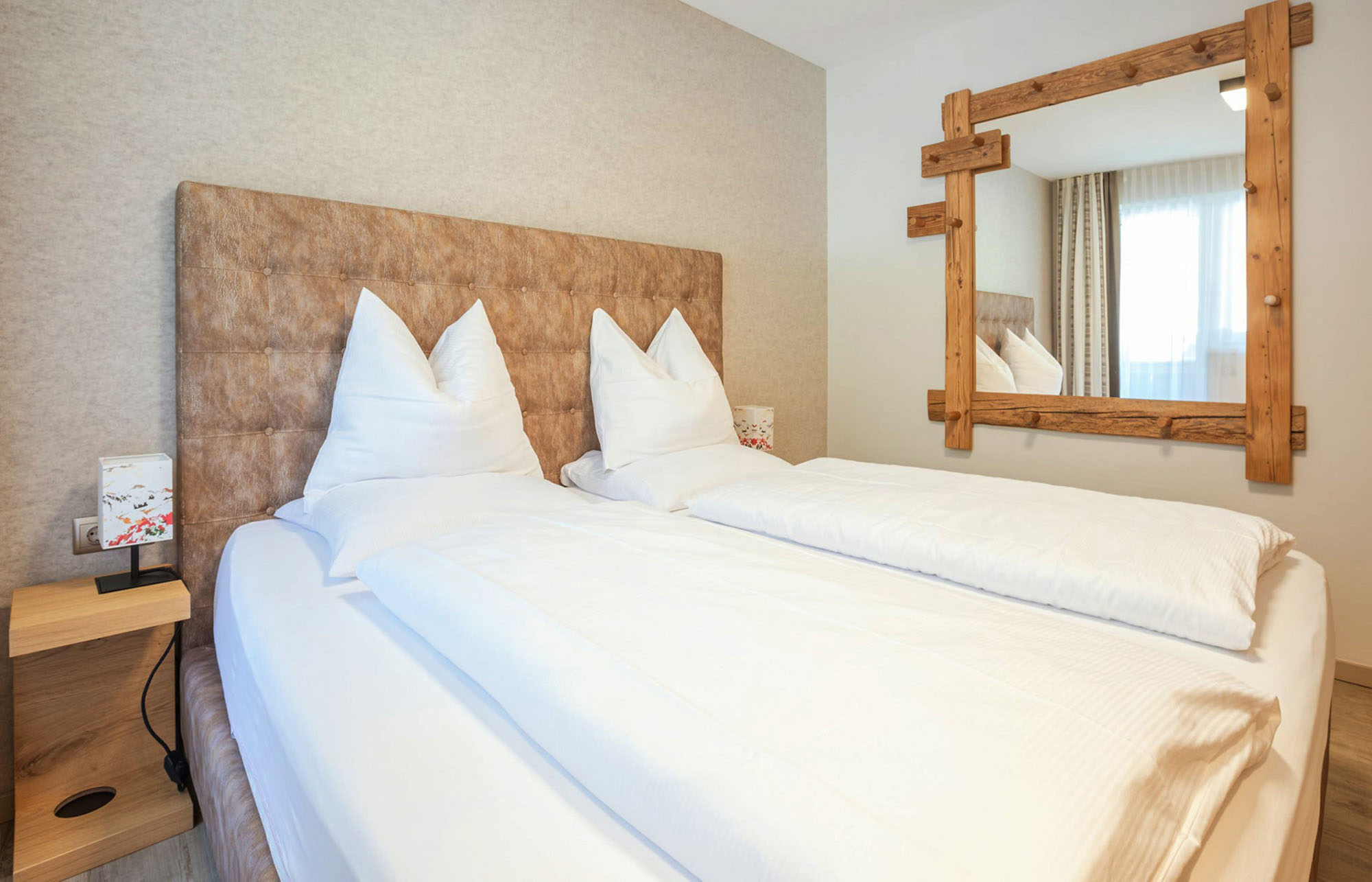 Alpin B Appartement Schlafzimmer Rosentalerhof Saalbach Hinterglemm