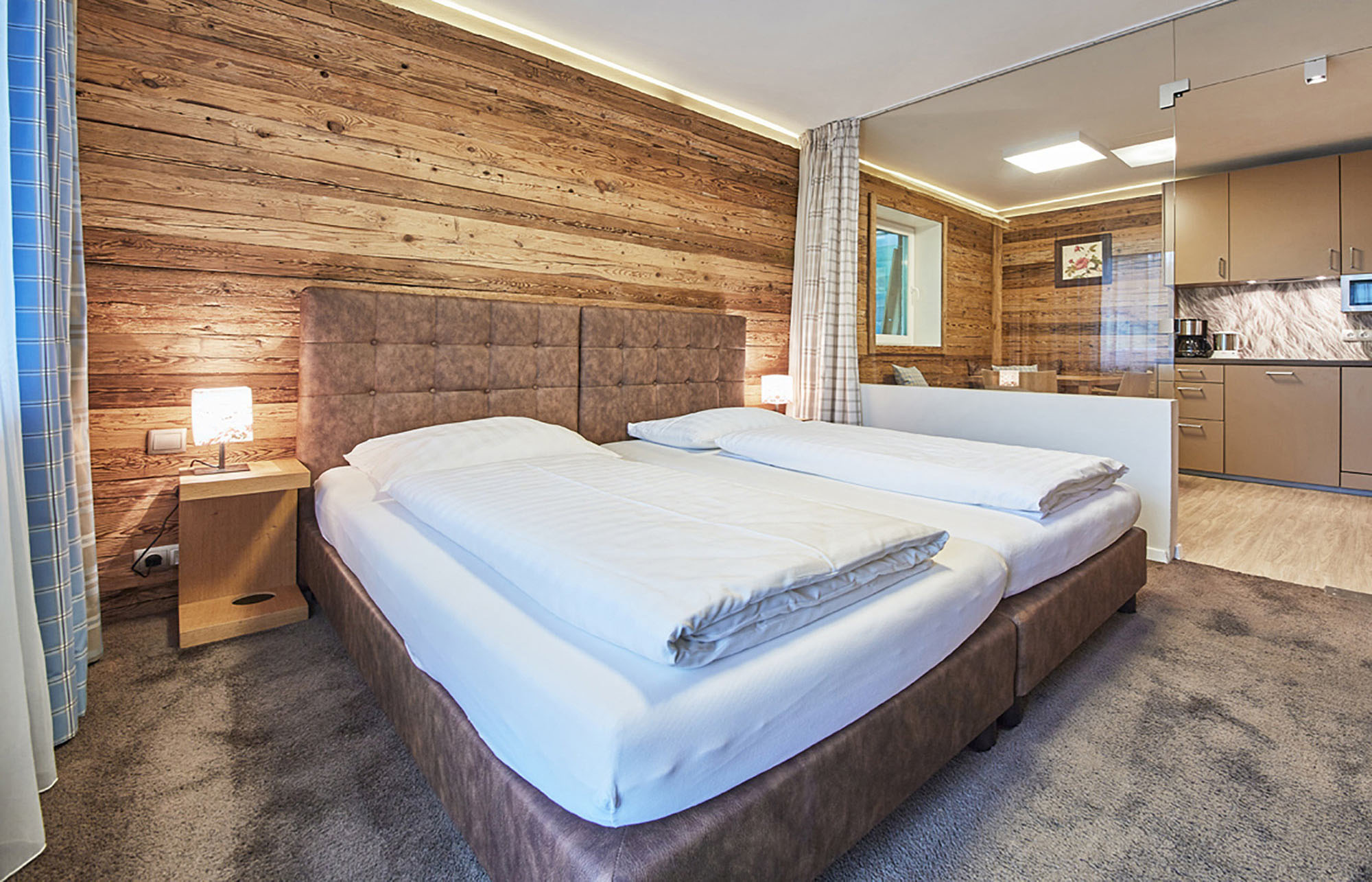 Alpin B2 Appartement Schlafzimmer Rosentalerhof Saalbach Hinterglemm