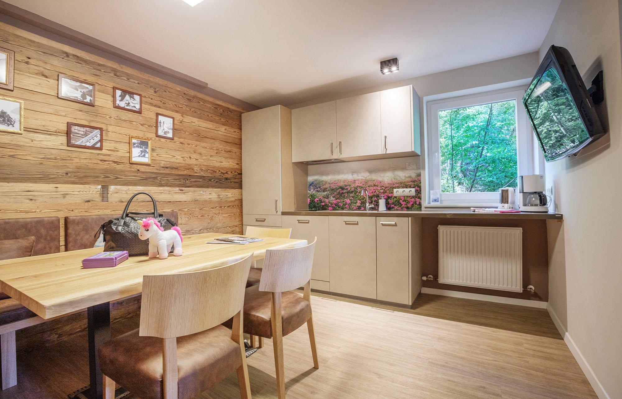 Alpin B2 Appartement Wohnraum Rosentalerhof Saalbach Hinterglemm