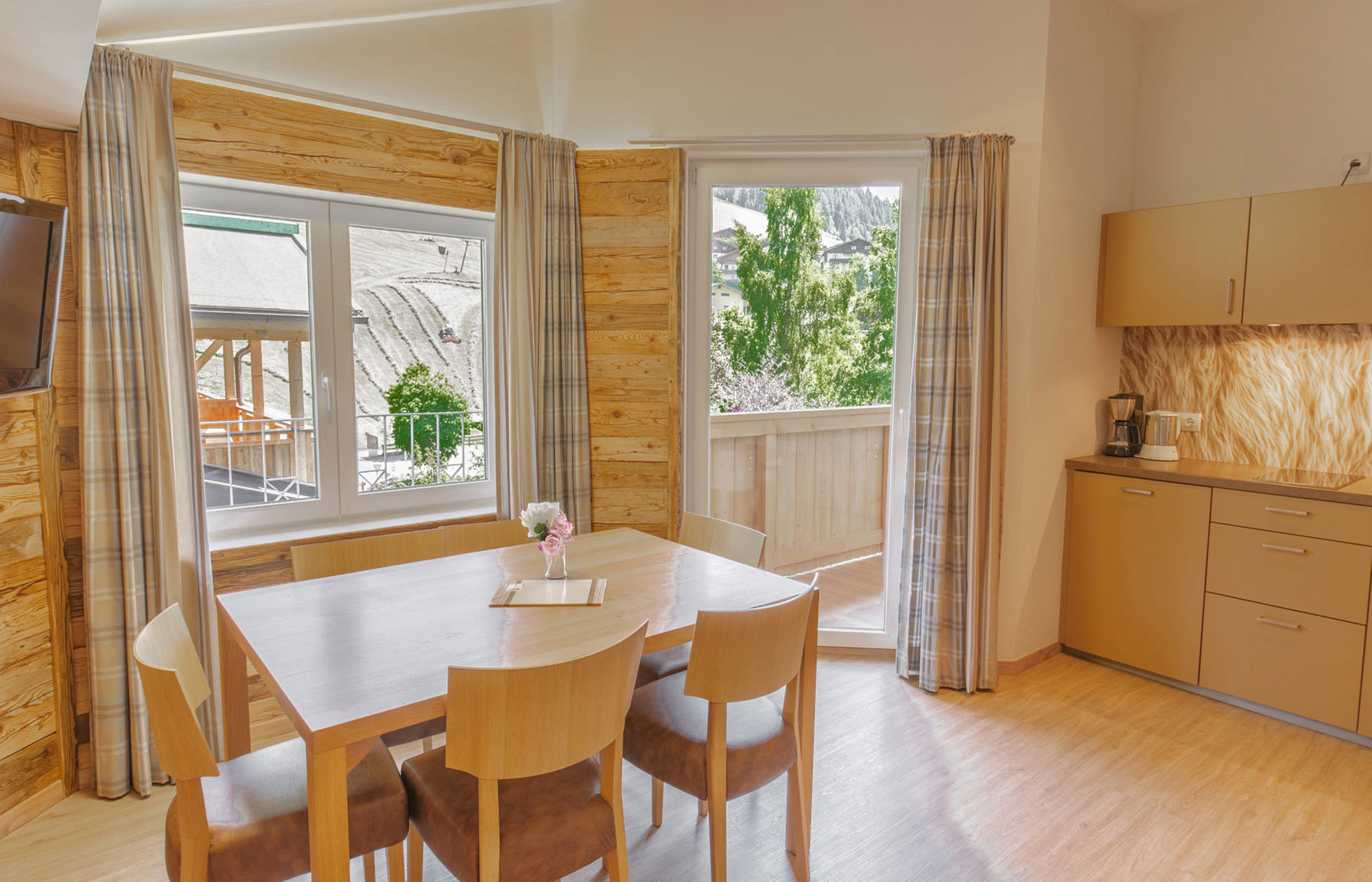 Alpin D Appartement Wohnraum Rosentalerhof Saalbach Hinterglemm
