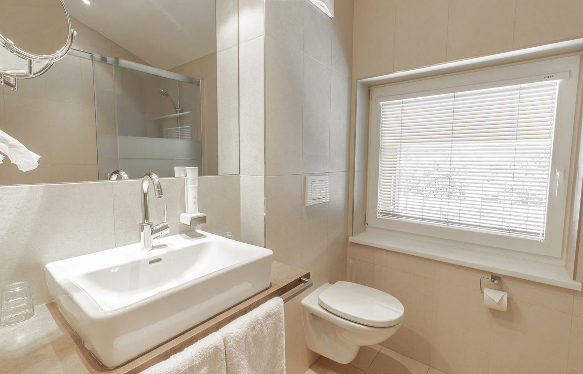 Alpin D Appartement Badezimmer Rosentalerhof Saalbach Hinterglemm